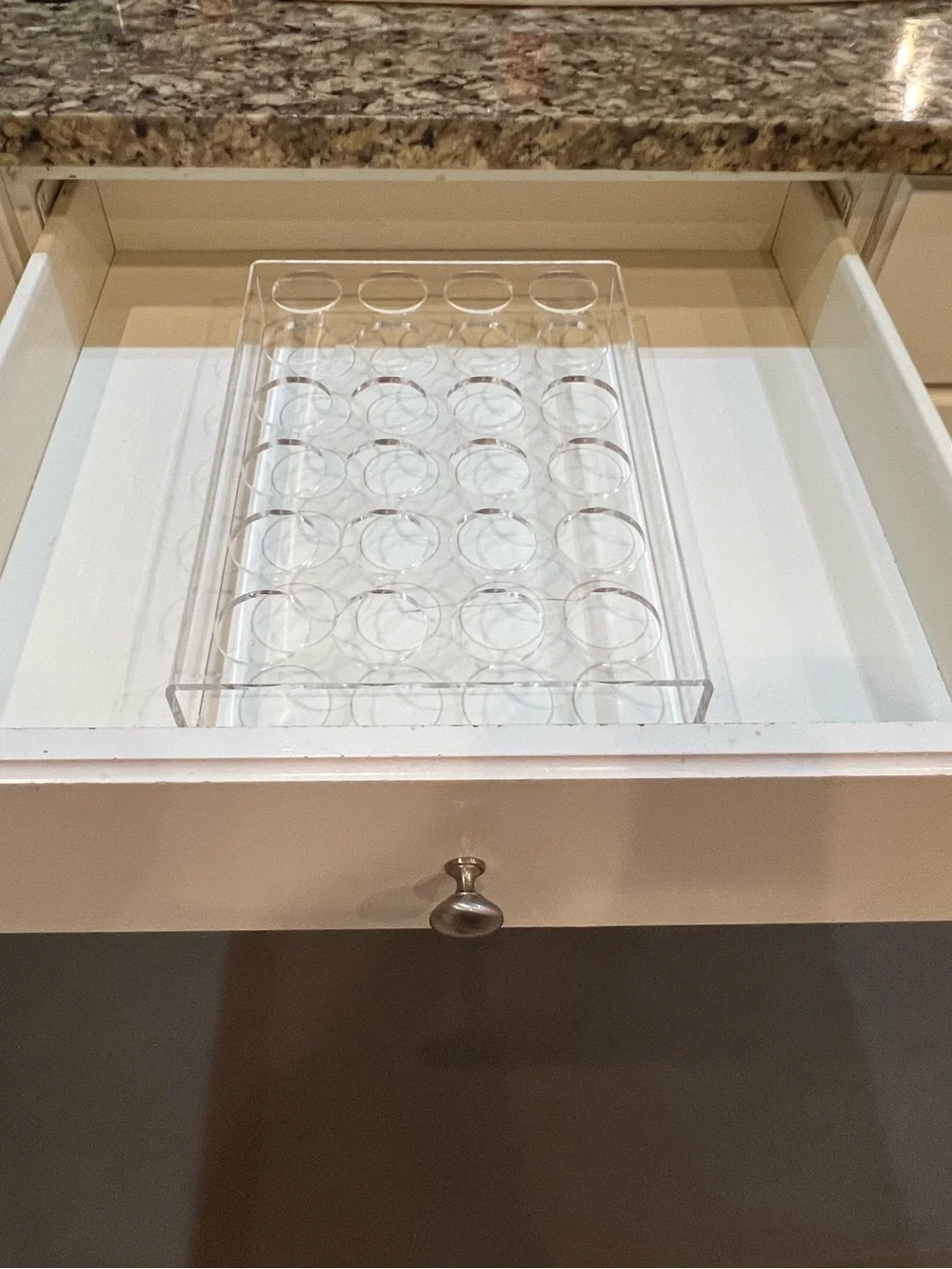 24-Slot Flat Acrylic Coffee Pod Holder (pods not included)